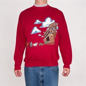 Vintage 90s Noahs Arc Collared Crewneck